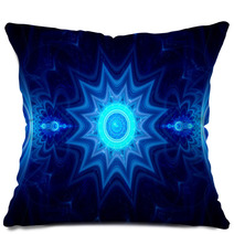 Blue Ice Mandala Pillows 67456983