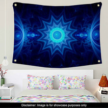 Blue Ice Mandala Wall Art 67456983