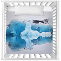 Blue Iceberg Symmetrically Reflected In The Water Nursery Decor 66186871