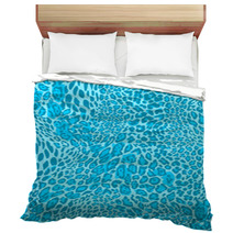 Blue Leopard Bedding 59674744