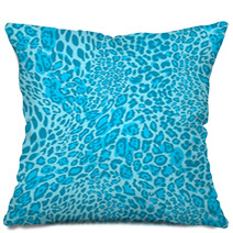 Blue Leopard Pillows 59674744