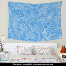 Blue Marble Seamless Wall Art 71096787