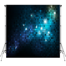 Blue Mosaic Background Backdrops 26289618