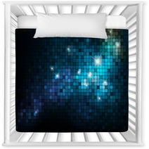 Blue Mosaic Background Nursery Decor 26289618