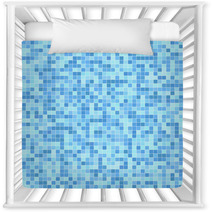 Blue Mosaic Tiles Nursery Decor 25128558