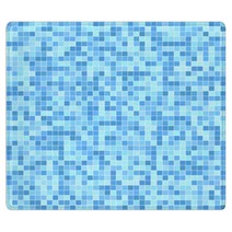 Blue Mosaic Tiles Rugs 25128558