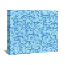 Blue Mosaic Tiles Wall Art 25128558