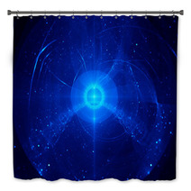 Blue Nebula In Space Bath Decor 66087623