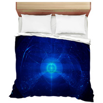 Blue Nebula In Space Bedding 66087623