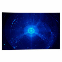 Blue Nebula In Space Rugs 66087623