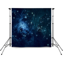 Blue Nebula Stars Background Backdrops 60617527