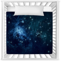 Blue Nebula Stars Background Nursery Decor 60617527