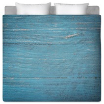 Blue Painted Wood Background Bedding 90647625