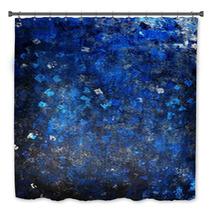 Blue Painting Background Bath Decor 58606923