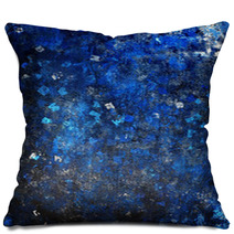 Blue Painting Background Pillows 58606923