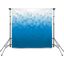 Blue Pixel Background Backdrops 64645075