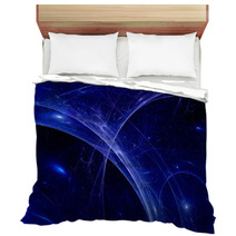 Blue Plasma Rays In Space, Abstract Background Bedding 68461325