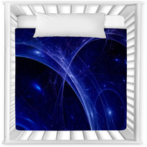 Blue Plasma Rays In Space, Abstract Background Nursery Decor 68461325