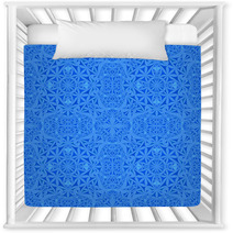 Blue Repeating Pattern Wallpaper Nursery Decor 71357011