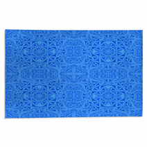 Blue Repeating Pattern Wallpaper Rugs 71357011