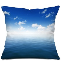 Blue Sea Water Surface Pillows 173740544