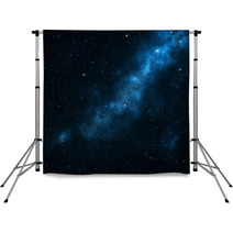 Blue Space Background Backdrops 59663247