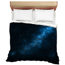 Blue Space Background Bedding 59663247