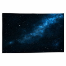 Blue Space Background Rugs 59663247