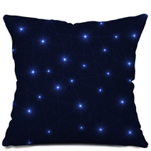 Blue Stars Background Pillows 71142506