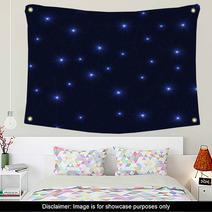 Blue Stars Background Wall Art 71142506