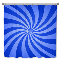 Blue Swirl Design Background Bath Decor 70047677