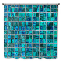 Blue Tile Background Bath Decor 2276746