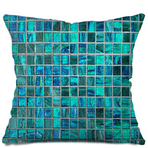 Blue Tile Background Pillows 2276746