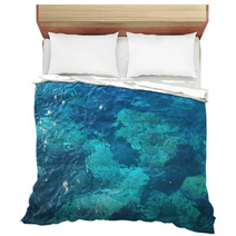 Blue Water Waves Texture Bedding 64169597