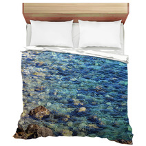 Blue Water Waves Texture Bedding 67023589