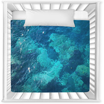 Blue Water Waves Texture Nursery Decor 64169597