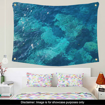 Blue Water Waves Texture Wall Art 64169597