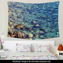 Blue Water Waves Texture Wall Art 67023589