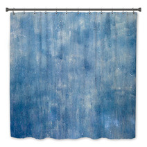 Blue Watercolor Grunge Texture Bath Decor 65699259