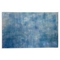 Blue Watercolor Grunge Texture Rugs 65699259
