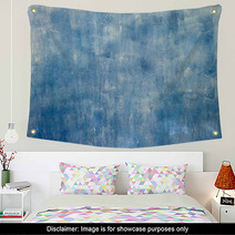 Blue Watercolor Grunge Texture Wall Art 65699259