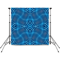 Blue Wavy Pattern Backdrops 48817806