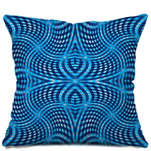 Blue Wavy Pattern Pillows 48817806