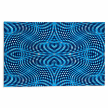 Blue Wavy Pattern Rugs 48817806
