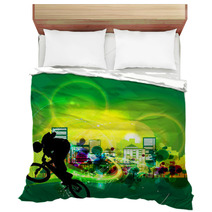 BMX Cyclist Bedding 45667717