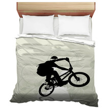 Bmx Cyclist Bedding 45785411