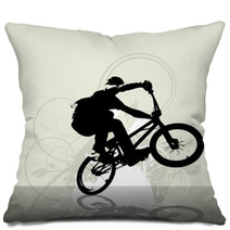 Bmx Cyclist Pillows 45785411
