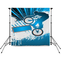 BMX Cyclist Poster Template Vector Backdrops 31584008