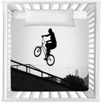 BMX - Girl Jumping With Bike Nursery Decor 68487197