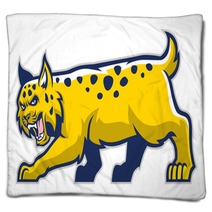 Bobcat Mascot Blankets 69067617